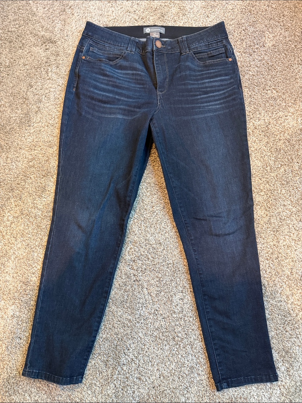 Democracy Dark Blue Skinny Jeans - Clean Stretch Denim